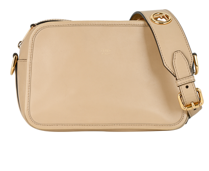 Camera Bag, &pound;430, Handbags, Beige, Leather, Front view
